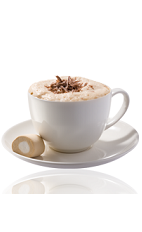 The Amarula Coffee Surprise is a brown colored drink made from Amarula cream liqueur, coffee, whipped cream, brown sugar and hot chocolate powder.