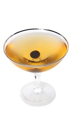 The Angel Face cocktail is a classic drink made from gin, apricot brandy and Calvados, and served in a cocktail glass.