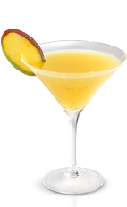 The Angel's Share is a refreshing summer tea perfect for watching the sun set on a late July evening. Made from New Amsterdam Gin, green tea, mango juice, lemon juice and sugar, and served in a chilled cocktail glass.