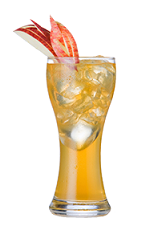 The Apple Comfort is made from Southern Comfort 100 Proof, apple juice and lemon juice, and served over ice in a highball glass.