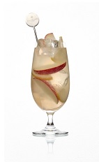 The Apple Twist is a smooth cocktail perfect for Thanksgiving, or any day during the Fall. Made form Caorunn gin, pressed apple juice and tonic water, and served over ice in a hurricane glass.