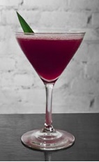 When all else fails, you can always blame your lustful ways on Rio. The Blame it on Rio cocktails is a purple colored drink made from Cedilla acai liqueur, vodka and pineapple juice, and served in a chilled cocktail glass.