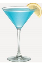 The Bluetini is a blue colored cocktail recipe made from Burnett's blueberry vodka, blue curacao, white cranberry juice and lemon juice, and served in a chilled cocktail glass.