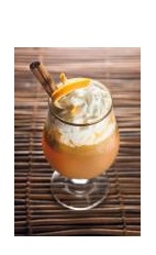 The Brazilian Dreamin drink recipe is a warm drink made from Boca Loca cachaca, cinnamon, orange, brown sugar, nutmeg, warm water and whipped cream, and served in a warm glass. Recipe serves 4.
