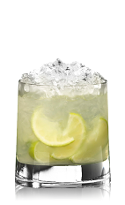 The Caipirissima is a classic Brazilian cocktail made from rum, lime, sugar and crushed ice, and served in a rocks glass.