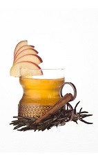 The Caorunn Gin and Tea is a warm drink made from Caorunn gin, your favorite tea, rosemary-infused simple syrup, cinnamon, clove, ginger and nutmeg, and served in a toddy or other thick-walled glass.
