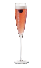 The Chambord and Champagne cocktail is made from an elegant mix of Chambord raspberry liqueur and champagne, and served in a chilled champagne glass.