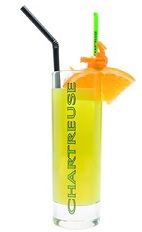 The Sunburst is a refreshing tall orange drink made from Green Chartreuse and orange juice, and served over ice with orange in a highball glass.