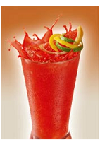 The Clamato Vampirito is a bloody red Halloween drink recipe packed with flavor. Made from Clamato, tequila, Tabasco sauce, lemon-lime soda, basil, lemon and lime, and served over ice in a highball glass.