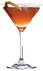 The El Presidente cocktail recipe is a classic drink made from white rum, Creole Shrubb, dry vermouth and Angostura bitters, and served in a chilled cocktail glass.