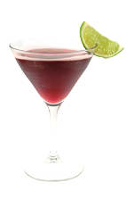 The Grape on the Beach is a red cocktail made from Smirnoff grape vodka, peach schnapps, triple sec, cranberry juice and sour mix, and served in a chilled cocktail glass.