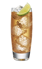 The Green Giraffe is made from Smirnoff lime vodka, lime juice, sour mix and ginger ale, and served over ice in a highball glass.