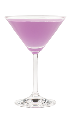 The Harmonie Cosmo is a modern variation of the classic Cosmopolitan cocktail. A purple cocktail made from Hpnotiq Harmonie, citrus vodka, Cointreau and lime juice, and served in a chilled cocktail glass.