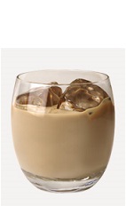 The Hot Russian drink recipe is a warm and toasty winter version of the classic Black Russian drink. A brown colored cocktail made from Burnett's hot cinnamon vodka, Kahlua coffee liqueur and cream, and served over ice in a rocks glass.