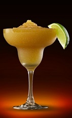 The Jagerita cocktail recipe is made from Jagermeister, Cointreau and sour mix, and served blended in a chilled margarita glass.