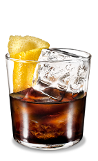 The Kahlua on the Rocks Lemon drink is a simple recipe made from Kahlua Coffee Liqueur and lemon, and served over ice in a rocks glass.