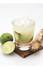 The Leblon Caipirinha is a classic Brazilian cocktail recipe made from Leblon cachaca, lime and sugar, and served muddled in a rocks glass.
