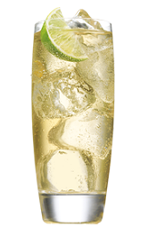 The Lime SoCo is a clear colored drink made from Southern Comfort, lemon-lime soda and lime juice, and served over ice in a highball glass.