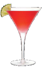 The Mediterranean Martini recipe is a red colored cocktail made with the Mediterranean flavor of the luxurious pomegranate. Made from Three Olives pomegranate vodka and pomegranate liqueur, and served in a chilled cocktail glass.