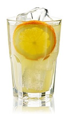 The Orangeade Gin is a refreshing orange colored drink made from Beefeater gin, lemon juice, simple syrup, orange juice and club soda, and served over ice in a highball glass.
