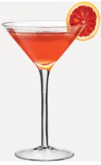 The Pomegranate Cosmo cocktail recipe is a tropical version of the classic Cosmo cocktail. A red colored drink made from Burnett's pomegranate vodka, triple sec and cranberry juice, and served in a chilled cocktail glass.
