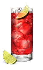 The Raspberry Codder is a red colored drink made from Smirnoff raspberry vodka, cranberry juice, lime juice and lemon-lime soda, and served over ice in a highball glass.