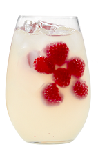 The Raspberry Lemon Punch is made from Smirnoff Raspberry Pomegranate vodka, lemonade and raspberries, and served from a punch bowl or pitcher. This recipe serves 4.