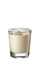 The Russian Espresso is a cream colored drink made from Smirnoff Dark Roasted Espresso vodka and milk, and served over ice in rocks glass over ice.
