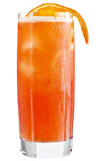 The San Francisco is a classic orange cocktail made from vodka, banana liqueur, grenadine and orange juice, and served over ice in a highball glass.