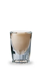 The Slippery Nipple is a brown shot made from butterscotch schnapps, Irish cream and Jagermeister, and served in a chilled shot glass.