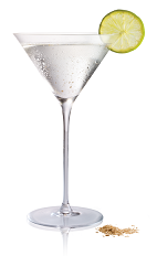 The Spiced Pear Martini is made from Stoli 100 vodka, pear juice, lime and cayenne pepper, and served in a chilled cocktail glass.