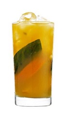 Celebrate the summer, Capri-style. The Summer in Capri drink recipe is made form 42 Below Passion vodka, mango juice, basil and orange, and served over ice in a highball glass.