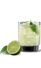 The Supreme Sierra Margarita is a light and fruity summer drink made from Sierra tequila, lime juice and agave, and served over ice in a rocks glass.
