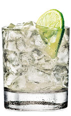 The Vodka Lemon is a relaxing citrus drink made from Rose's lemon cordial, vodka and lime, and served over ice in a rocks glass.