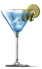 The Berry White cocktail recipe is a sexy blue colored drink made from UV Blue raspberry vodka, white crème de cacao, triple sec and lime juice, and served in a chilled cocktail glass.