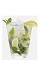 The Mojito is one of the most popular classic rum cocktails. Made from a simple recipe of limes, mint leaves, cane sugar and white rum, the Mojito is served in a highball glass.