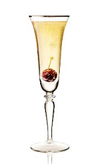 The 24:75 is a modern variation of the classic French 75 cocktail dating back to World War I. Made from Beefeater 24 gin, Sencha green tea syrup, lemon juice and chilled champagne, and served in a chilled champagne flute.