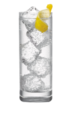The 57 and Soda is a clear colored drink made from Smirnoff vodka, club soda and lemon, and served over ice in a highball glass.
