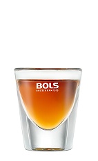 The 57 T-Bird is a classy orange shot made form vodka, Bols Dry Orange liqueur and amaretto almond liqueur, and served in a chilled shot glass.
