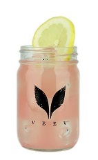 The Acai Lemonade combines the flavors of the rainforest with a traditional lemonade, creating a modest pink colored drink recipe. Made from VeeV acai spirit, lemonade and cranberry juice, and served over ice in a large glass.