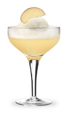 The Apple Daiquiri is a modern variation of the classic Daiquiri cocktail. An orange drink, made from Pucker sour apple schnapps, rum, sour mix, apple juice and vanilla ice cream, and served in a chilled cocktail glass.