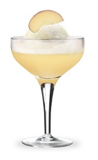 The Apple Daiquiri is a modern variation of the classic Daiquiri cocktail. An orange drink, made from Pucker sour apple schnapps, rum, sour mix, apple juice and vanilla ice cream, and served in a chilled cocktail glass.