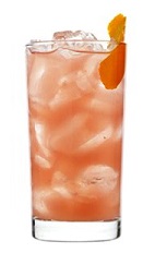 The Bay of Passion drink recipe is a peach colored cocktail designed to make your Valentine's Day come with a happy ending. Made from 42 Below Passion vodka, cranberry juice, pineapple juice and ginger, and served over ice in a highball glass.