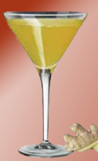 The Bigger than Ben cocktail recipe is made from Xante cognac, Cointreau orange liqueur, lemon juice and ginger, and served in a chilled cocktail glass.