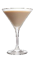 The Black and White Cookie recipe is a cream colored dessert cocktail made from Three Olives chocolate vodka, vanilla vodka and Bailey's Irish cream, and served in a chilled cocktail glass.