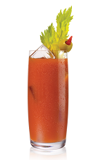 The Bloody Citrus drink is a variation on the classic Bloody Mary drink. Made from Stoli Citros vodka, tomato juice, lemon juice, horseradish, Worcestershire sauce, Tabasco hot sauce, salt and pepper, and served over ice in a highball glass.