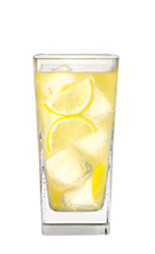 The Blueberry Lemonade is made from Smirnoff citrus vodka, Smirnoff blueberry vodka, orange liqueur and lemon-lime soda, and served over ice in a highball glass.