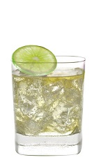 The Brazilian Mule is an Amazonian cocktail made in the traditional way of the Mule drinks. Made from VeeV acai spirit, ginger ale, lime juice and bitters, and served over ice in a rocks glass.