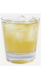 The Mango Cocktail recipe is made from Burnett's mango vodka, triple sec orange liqueur and ginger ale, and served over ice in a rocks glass.