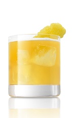 The Cali Queen Bee is a refreshing cocktail full of the flavors of a warm Mediterranean summer. Made from Caliche rum, lemon juice and honey, and served over ice in a rocks glass.